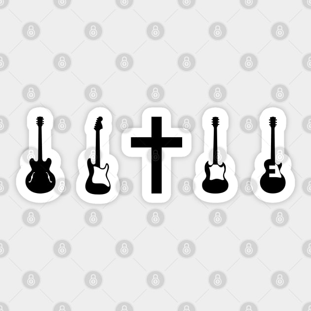 Rock Guitar Collection Christian Sticker by thelamboy